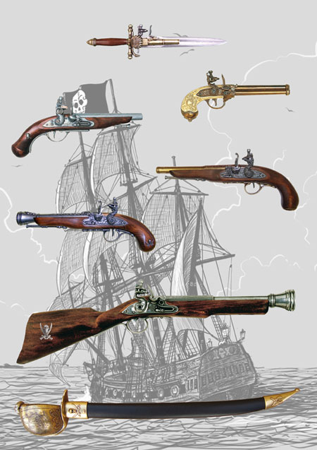 pistolas_piratas del caribe
