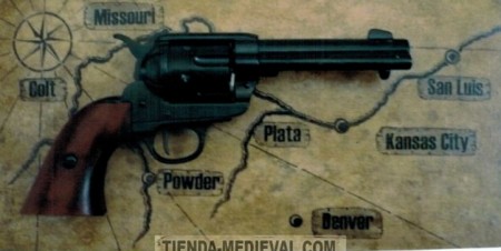 Panoplia "mappa" per revolver