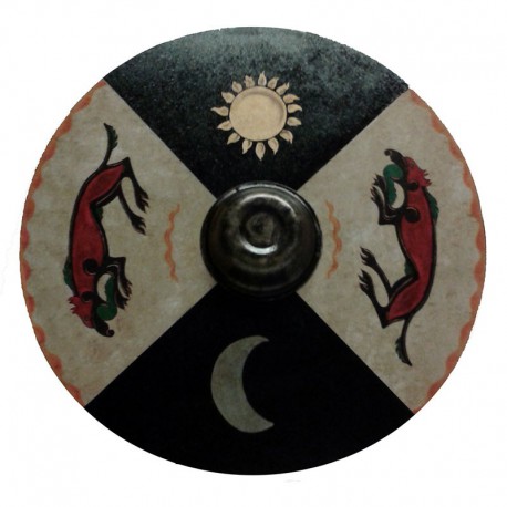 Night and day Celtic shield