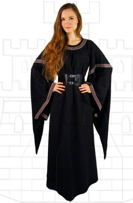 Vestito medievale nero