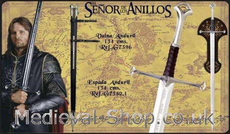 Anduril sword.- The lord of the rings swords