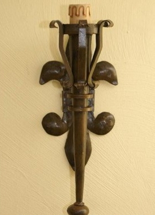 Applique medievale forgiato, 50 cm