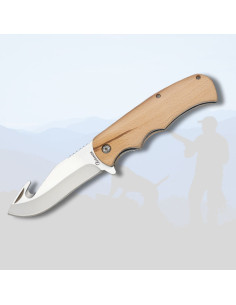 Skinner Albainox lommerkniv, naturligt træ (20,20 cm.)