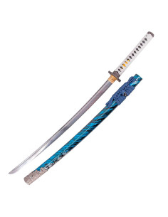 Decoratieve katana Ghost of Tsushima, staal 1060