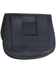 Bolsa riñonera medieval en cuero modelo Hrothgar, color... 2