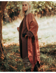 Túnica medieval larga modelo Arantir, color arena 2