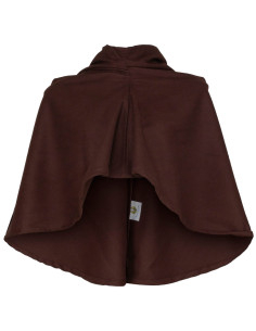 Middeleeuwse wollen capuchon model Benson, bruin 2
