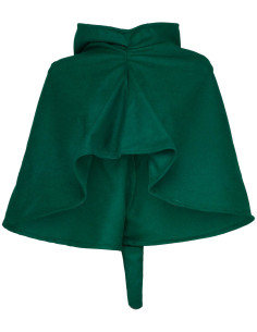 Middeleeuwse gugel van wol model Benson, groen 2
