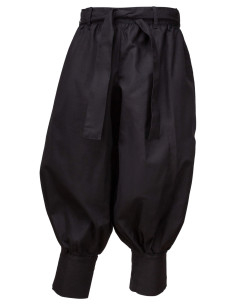 Vikingbroeken van canvas in Offnir-model, kleur zwart 2