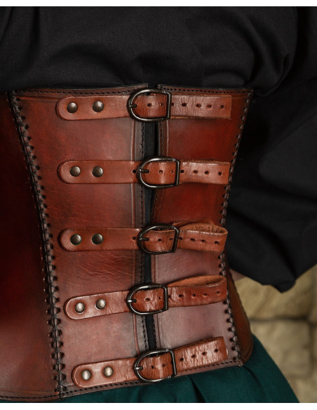 Mittelalterliches Leder-Bustier...