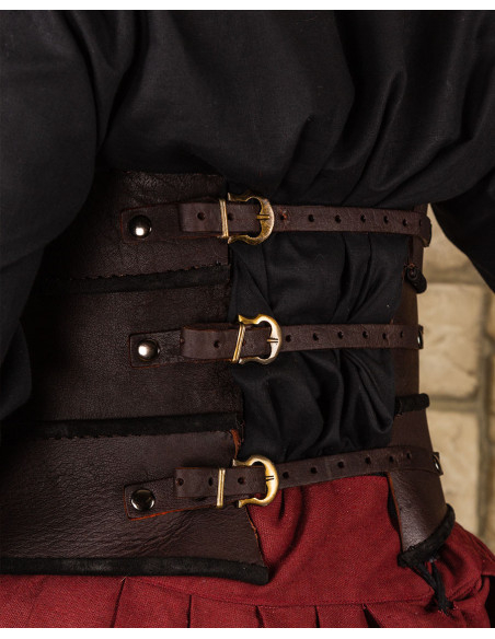 Corpiño medieval en cuero modelo... Corpiño medieval en cuero modelo...