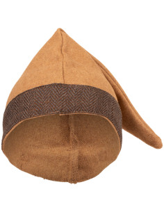 Gorro medieval en lana modelo Toki, color arena 2