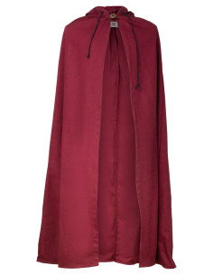 Capa medieval algodón modelo Aaron, color burdeos