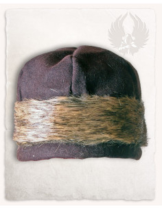 Medieval hue med Ragi-model, brunt farve