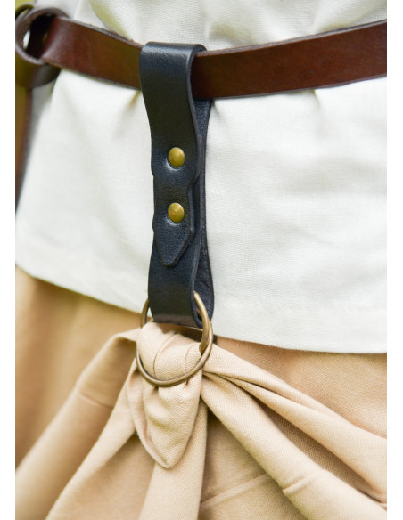 Greb middelalderlige sorte læderkjoler