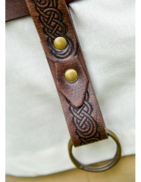 Mittelalterliche, geprägte braune...