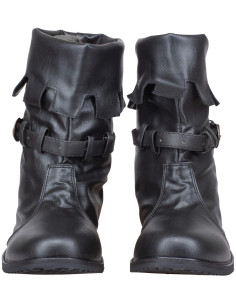 Botas medievales en piel modelo Martín, color negro 2