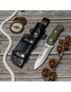 Cuchillo Bushcrafter marca Cudeman, modelo 206-GV con...