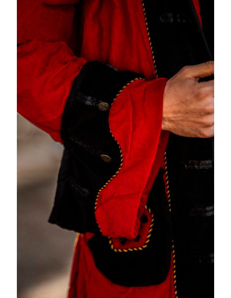 Piratenjacke Rot-Schwarz Piratenjacke Rot-Schwarz