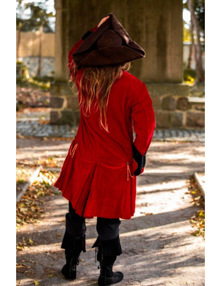 Piratenjacke Rot-Schwarz Piratenjacke Rot-Schwarz