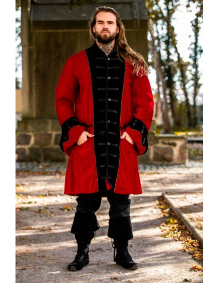 Piratenjacke Rot-Schwarz Piratenjacke Rot-Schwarz