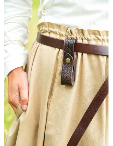 Mittelalterlicher Ledertragegriff für...