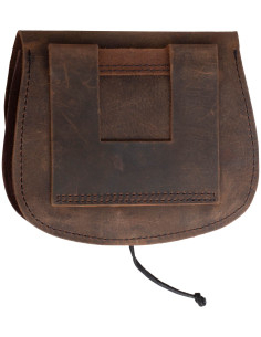 Mittelalterliche Hüfttasche aus Leder Modell Hrothgar, braun 2