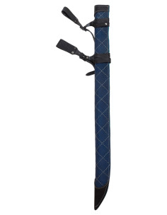 Leren schede voor zwaardmodel Dante, blauw 2