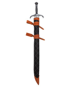 Lederhülle für Schwert Modell Dante, schwarz 2