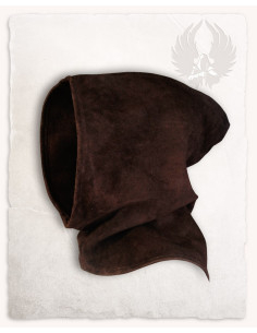 Medievaler Kapuzenpullover aus Wildleder im Bron-Modell,...