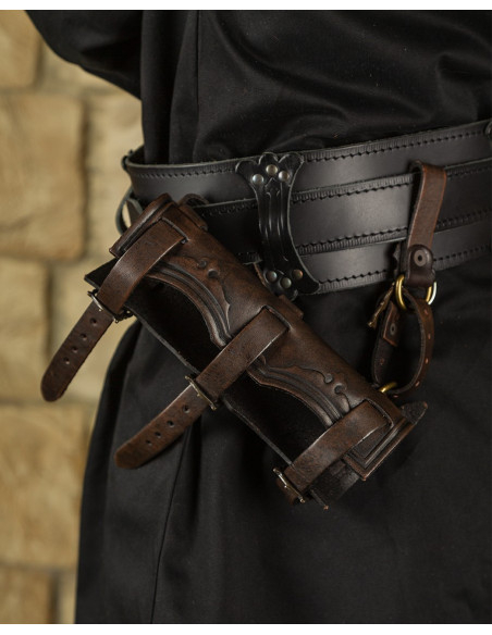 Mittelalterlicher Lederholster für...