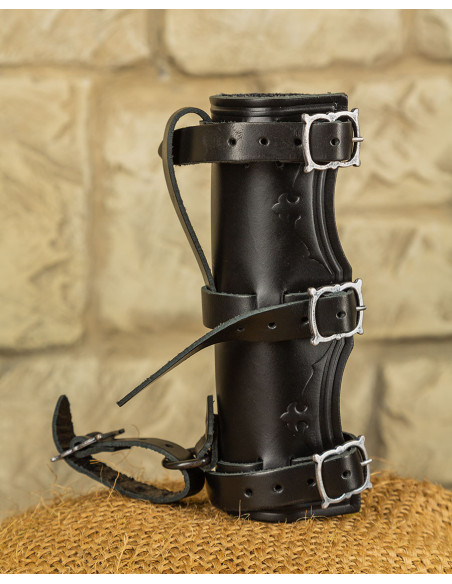 Tahalí medieval en cuero para espadas...