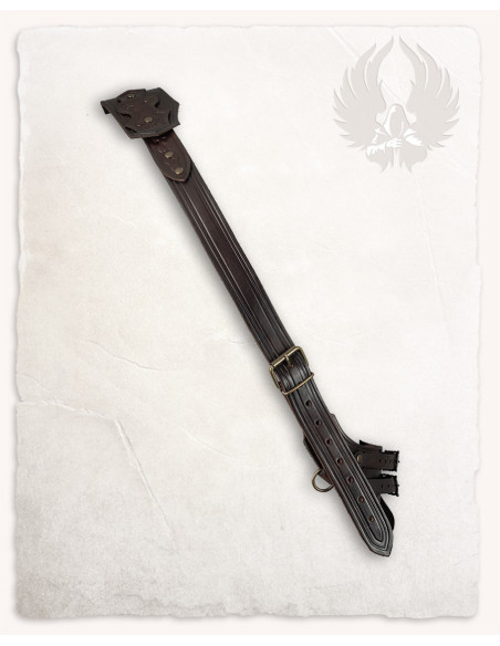 Riem met holster in leer model...