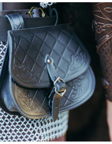 Mittelalterliche Ledertasche im...