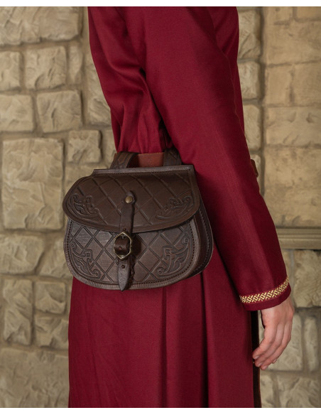 Bolso medieval en cuero modelo...