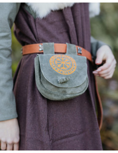 Viking heuptas van leermodel Ingmar, groen 2