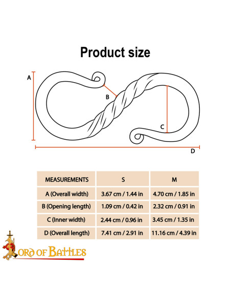 Middeleeuwse haak voor het ophangen...