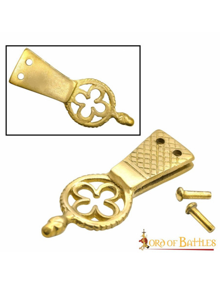 Set van 5 messing punten voor riem,...