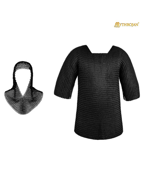 Ketting met zwart afgewerkte...