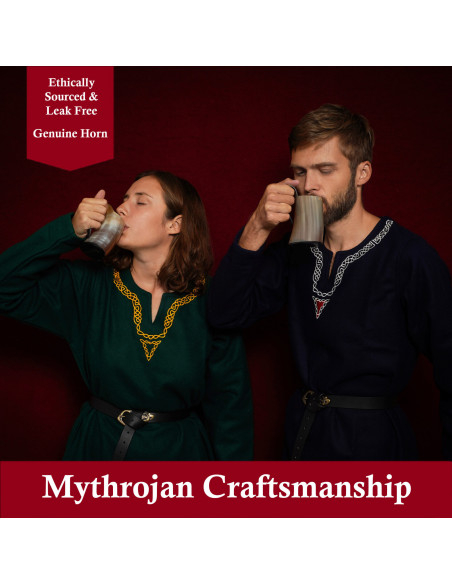 Set van 2 hoornbekers om uit te...