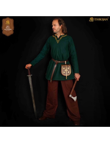 Viking tas van leer voor riem, model...