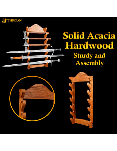 Soporte de pared en madera para...