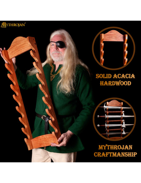 Soporte de pared en madera para...