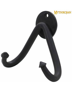Wandhalter aus Stahl für Schwerter, schwarzer Finish