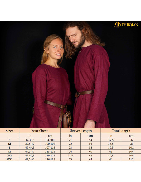 Vikingelinned af linned model Erik,...