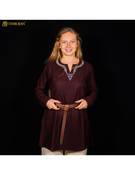 Túnica vikinga unisex en algodón...