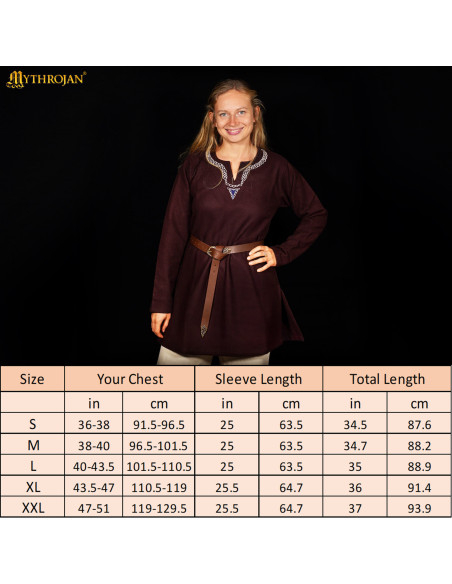 Unisex Viking tuniek van katoen met...