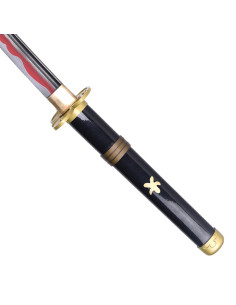 Katana decorativa no oficial hecha a mano Enma negra de... 2