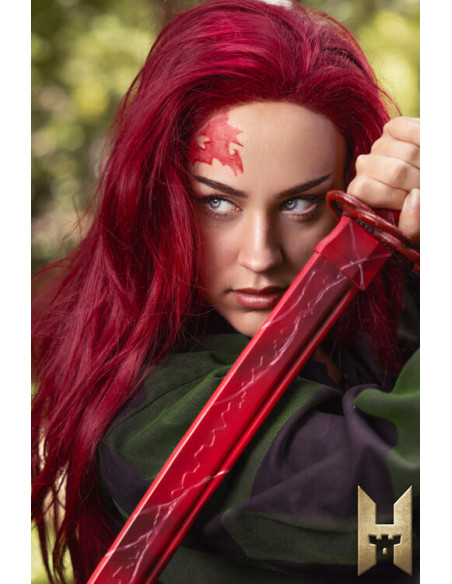 Katana Ryugan til LARP model Ruby