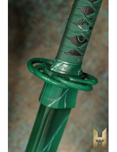 Katana Ryugan voor LARP model Smaragd 2